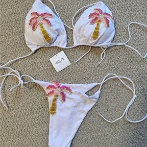 Wolfe Bay palm tree bikini